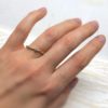 Geschmiedeter Ring mit weißem Stein "Jovana" – Bild 6