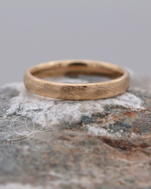 Goldtrauring matt mit Dünemuster, Modell Wanderlust