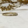 Vorsteckring in Gold mit weissem Stein Liti 1